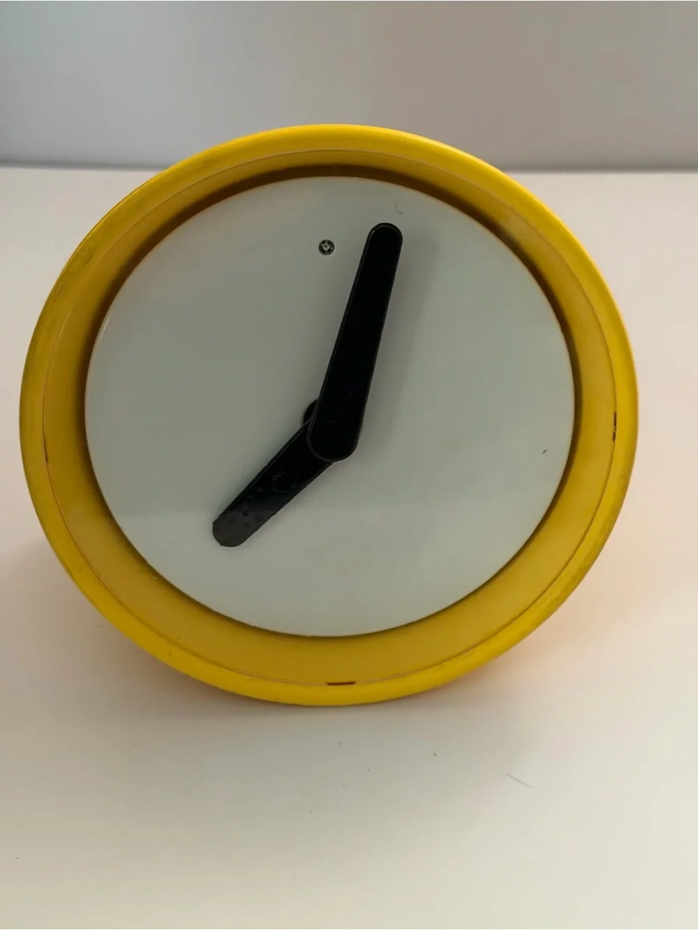 IKEA stolpa Yellow LED Accent Wall Clock - Modern Home Wall Decor